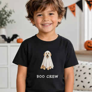 T-shirt Pour Bébé Récupérateur doré mignon équipage fantôme Hallowee