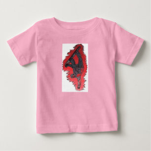 T-shirt Pour Bébé Red explosion bébé snowboarder tenue