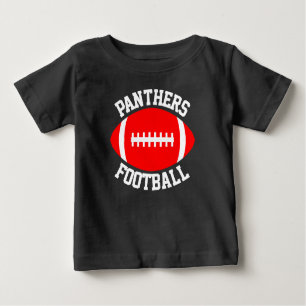 T-shirt Pour Bébé Red Football Baby Custom Team Nom et numéro de Jer