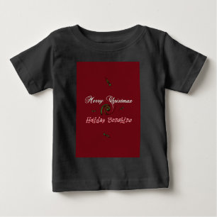 T-shirt Pour Bébé Red Joyeux Noël Sunshine Wives.png