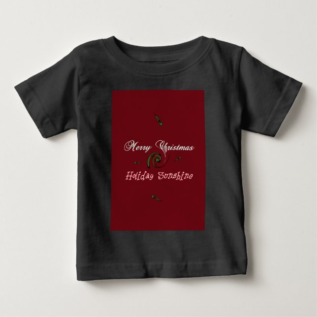 T-shirt Pour Bébé Red Joyeux Noël Sunshine Wives.png (Devant)