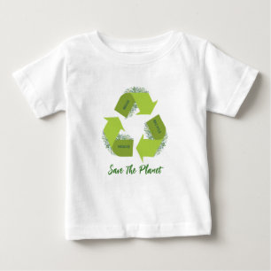 T-shirt Pour Bébé Réduisez, réutilisez, recyclez votre T-shirt bébé