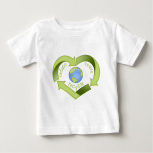 T-shirt Pour Bébé Réduisez, réutilisez, réutilisez