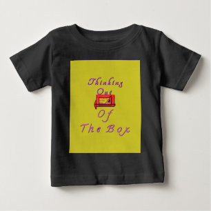 T-shirt Pour Bébé Réflexion à l'extérieur de la conception de boîte
