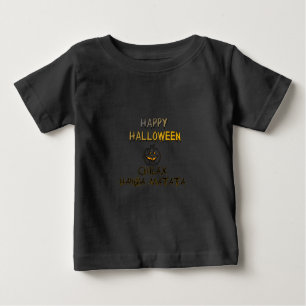 T-shirt Pour Bébé Refroidissez et détendez-vous Happy Halloween Coll