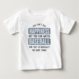 T-shirt Pour Bébé Regarder le baseball est le bonheur Drôle Baseball