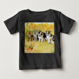 T-shirt Pour Bébé Regardez le Birdy par Louis Wain