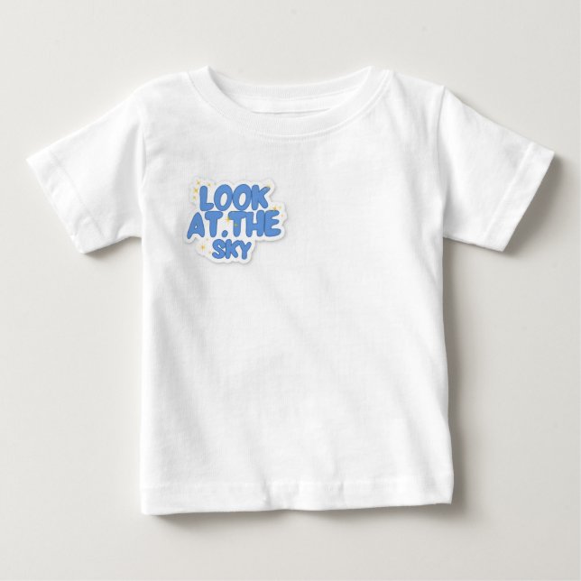 T-shirt Pour Bébé Regardez le ciel (Devant)