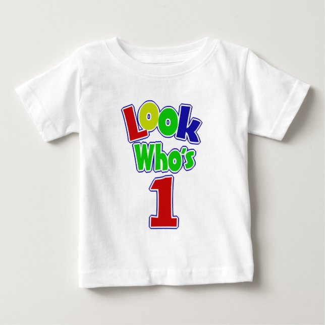 T-shirt Pour Bébé Regardez qui est un (Devant)