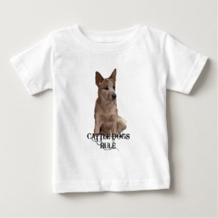 T-shirt Pour Bébé Règle de chiens de bétail