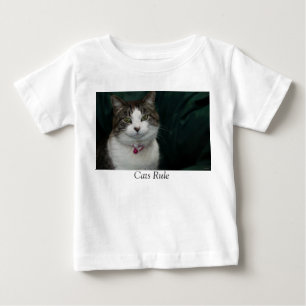 T-shirt Pour Bébé Règle des chats Vous regardez Me regardez