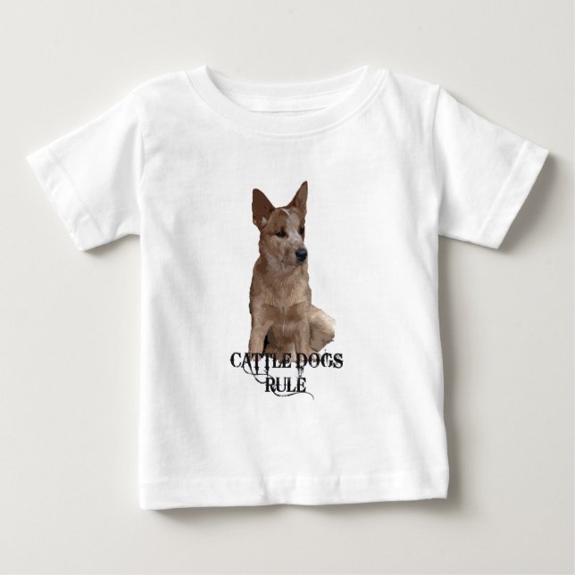 T-shirt Pour Bébé Règle des chiens de bétail (Devant)