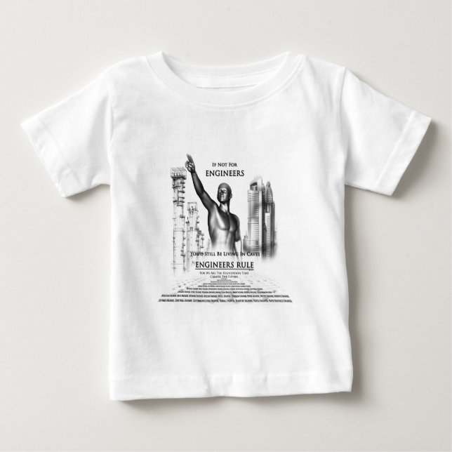 T-shirt Pour Bébé Règle des ingénieurs (Devant)