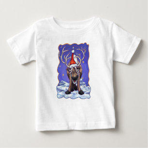 T-shirt Pour Bébé Reindeer Holiday