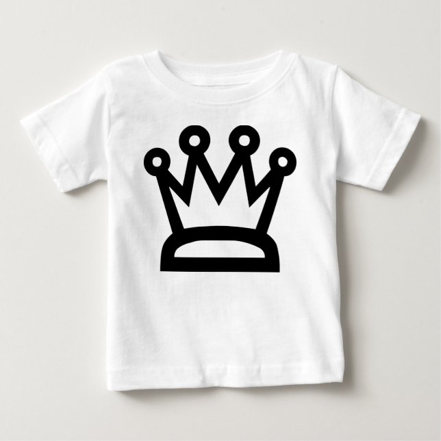 T-shirt Pour Bébé Reine blanche (Devant)