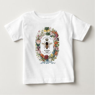 T-SHIRT POUR BÉBÉ REINE BOTANIQUE VINTAGE MODERNE BEE