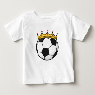 T-shirt Pour Bébé Reine de la couronne de football