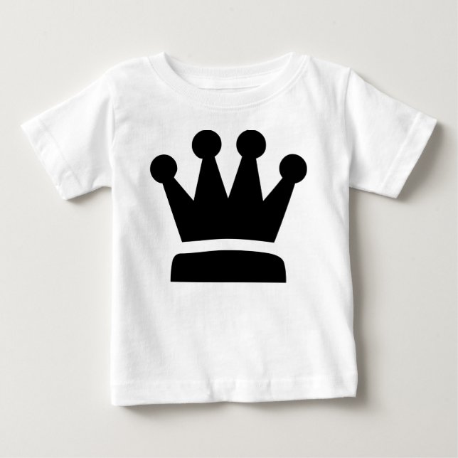 T-shirt Pour Bébé Reine noire (Devant)