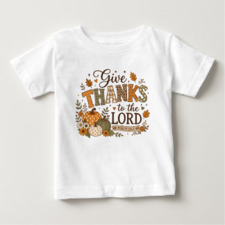 T-shirt Pour Bébé Remerciez le potiron de Thanksgiving