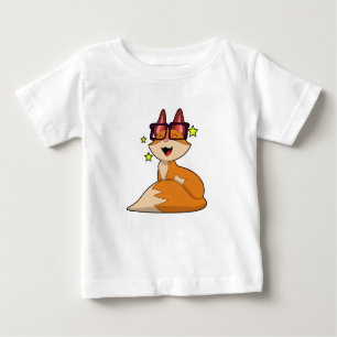 T-shirt Pour Bébé Renard avec lunettes