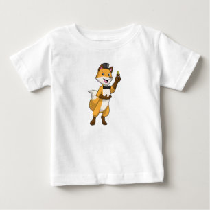 T-shirt Pour Bébé Renard comme marié avec alliance