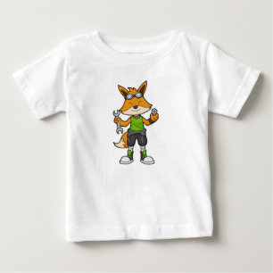 T-shirt Pour Bébé Renard comme Mécanique avec clé & noix