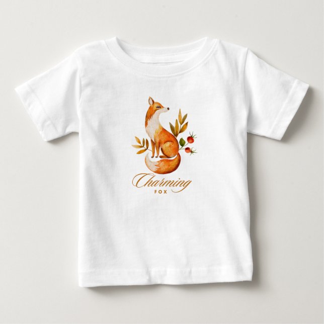 T-shirt Pour Bébé Renard de charme (Devant)