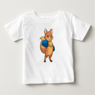 T-shirt Pour Bébé Renard en boîte avec gants de boxe