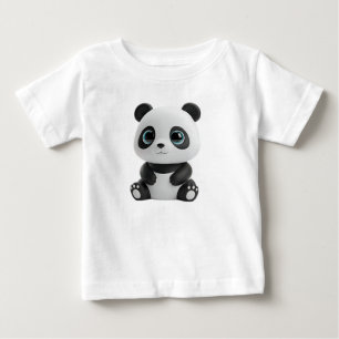 T-shirt Pour Bébé Rendu de jouet bébé panda squishy mignon