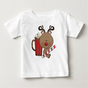 T-shirt Pour Bébé Renne de Rudy avec du cacao