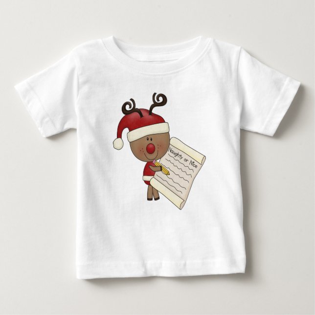 T-shirt Pour Bébé Renne de Rudy vilain ou NIC (Devant)