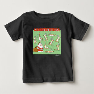 T-shirt Pour Bébé Rennes d'exercice Joyeux Fitness par Sandra Boynto