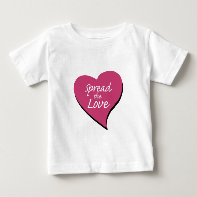 T-shirt Pour Bébé Répandre L'Amour (Devant)