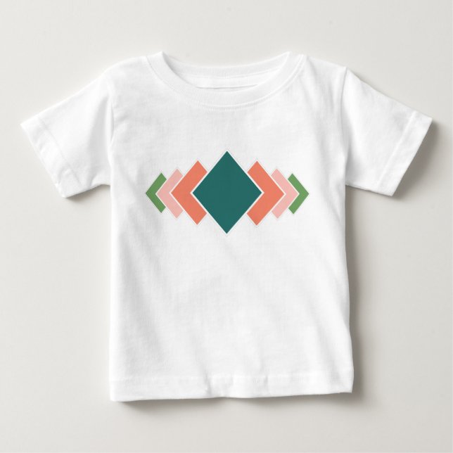 T-shirt Pour Bébé Répétition des diamants (Devant)