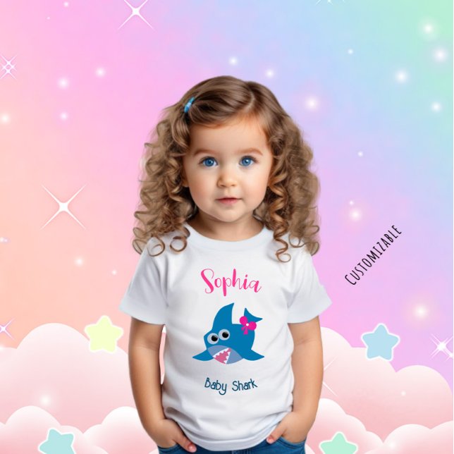 T-shirt Pour Bébé Requin bébé (Créateur téléchargé)