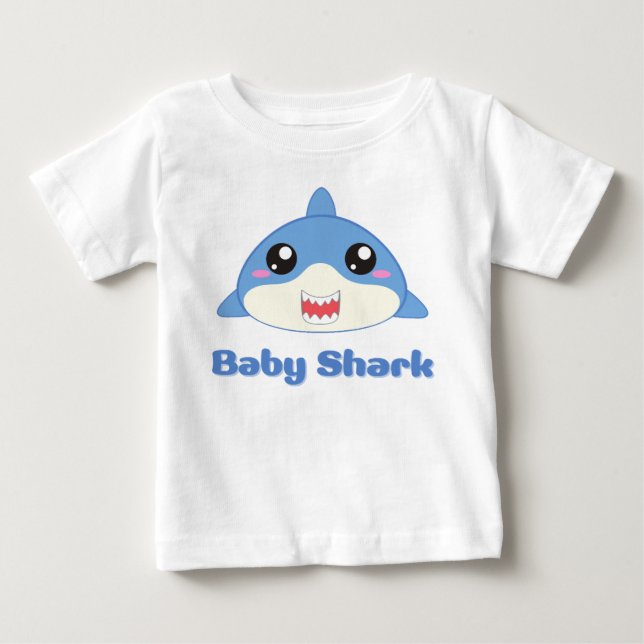 T-shirt Pour Bébé Requin-bébé (Devant)