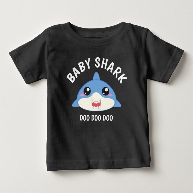 T-shirt Pour Bébé Requin de bébé mignon  (Devant)