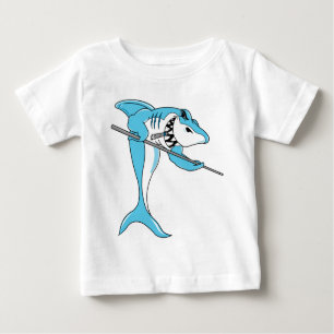 T-shirt Pour Bébé Requin jouant des billards