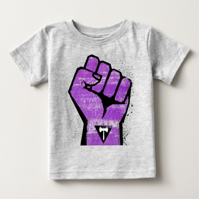 T-shirt Pour Bébé Résistance lesbienne (Devant)