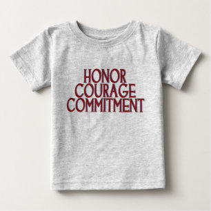 T-shirt Pour Bébé Respecter l'engagement de courage