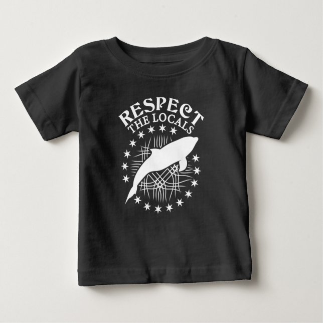 T-shirt Pour Bébé Respectez Les Locaux - Citation De L'Amant Dauphin (Devant)