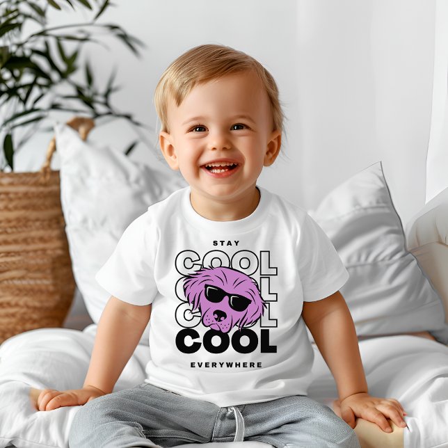 T-shirt Pour Bébé Rester cool (Créateur téléchargé)