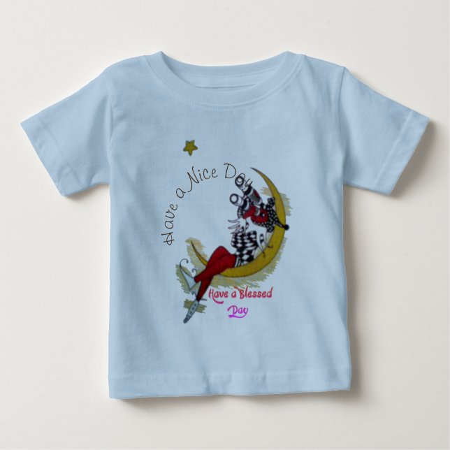 T-shirt Pour Bébé Restez béni Bonne journée et meilleure nuit (Devant)