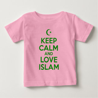 T-shirt Pour Bébé Restez calme et aimez l'Islam