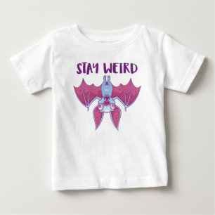 T-shirt Pour Bébé Restez Drôle Chauve-Souris Vampire Albinos Dessin