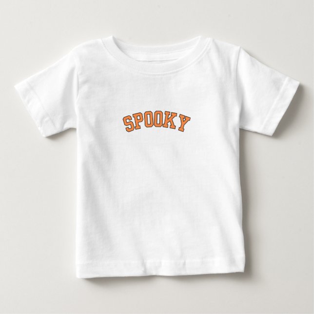 T-shirt Pour Bébé Restez Éffrayant (Devant)