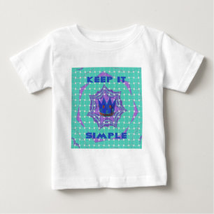 T-shirt Pour Bébé Restez simple : l'art Motif de la Clarté Royale