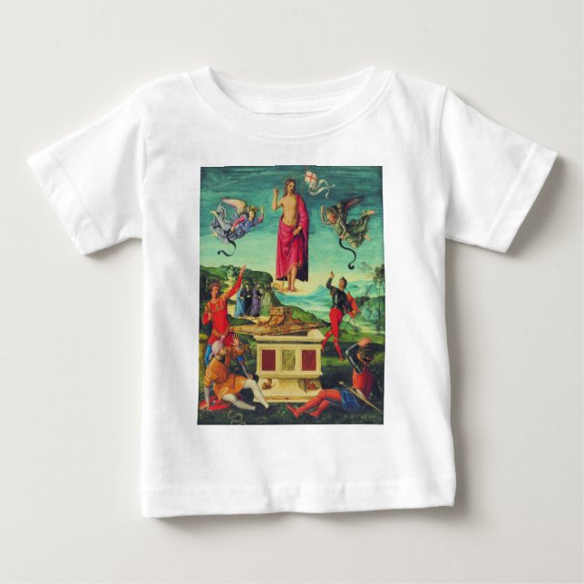 T-shirt Pour Bébé Résurrection de Jésus-Christ par Raphaël (Devant)