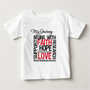 T-shirt Pour Bébé Rétinoblastome que mon voyage commence par la foi