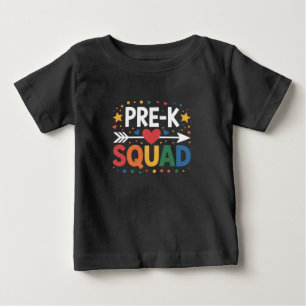 T-shirt Pour Bébé Retour à l'école Premier jour de pré-maternelle 
